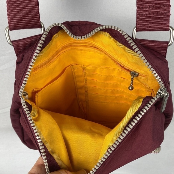 BAGGALLINI Bag Special Edition Prance Crossbody Burgundy Nylon Small - Picture 8 of 16